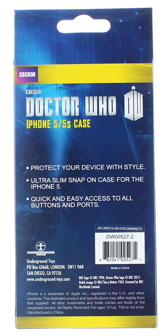 Doctor Who iPhone 5 Hard Snap Case Exterminate You Are The Enemy Of The Daleks