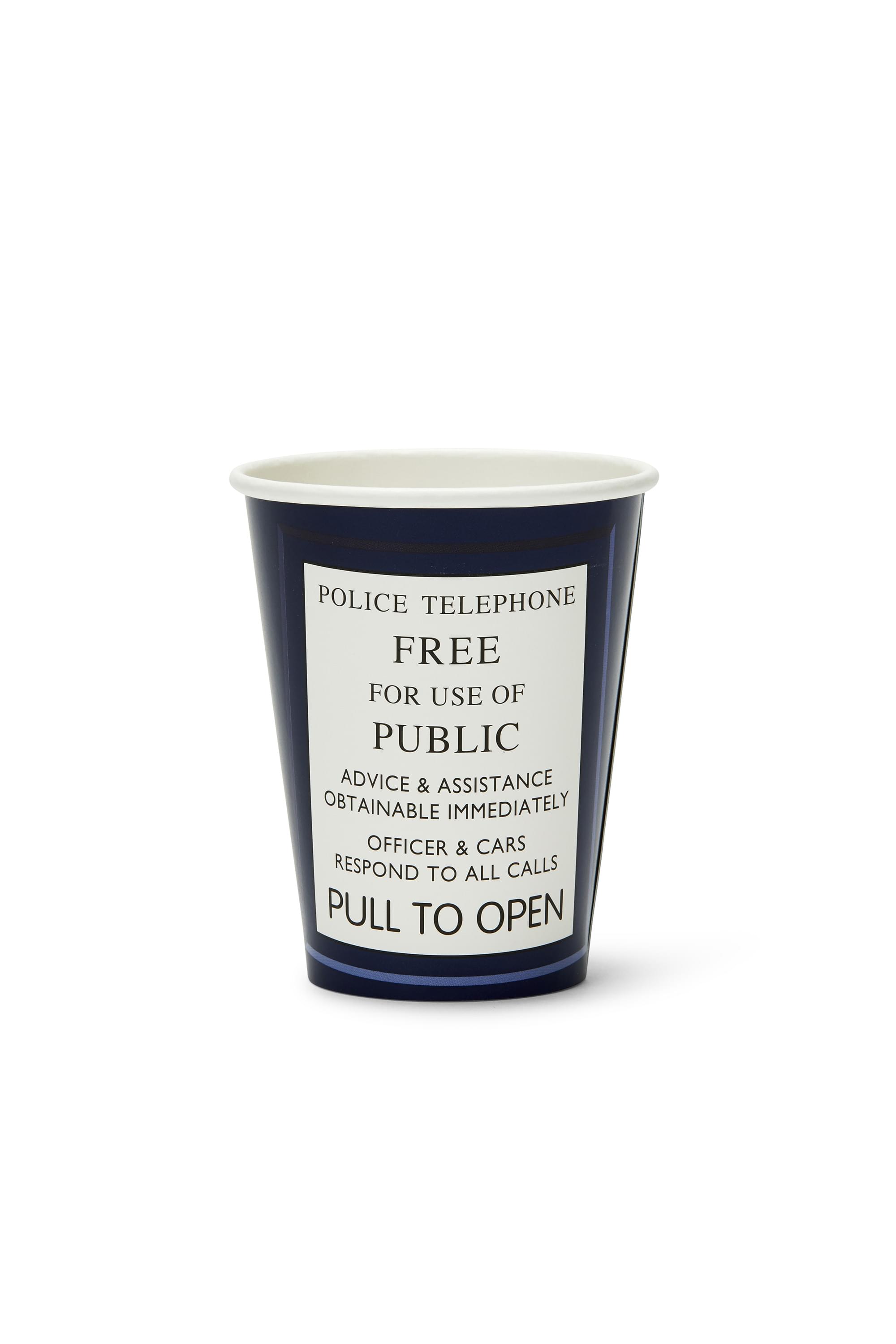 Doctor Who 9oz TARDIS Paper Cups, Set of 8