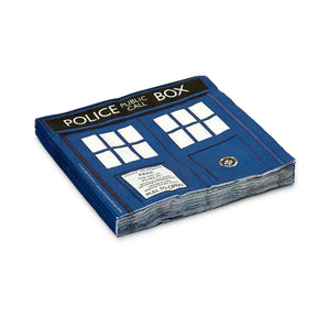 Doctor Who 6.5" TARDIS Paper Napkins, Set of 20