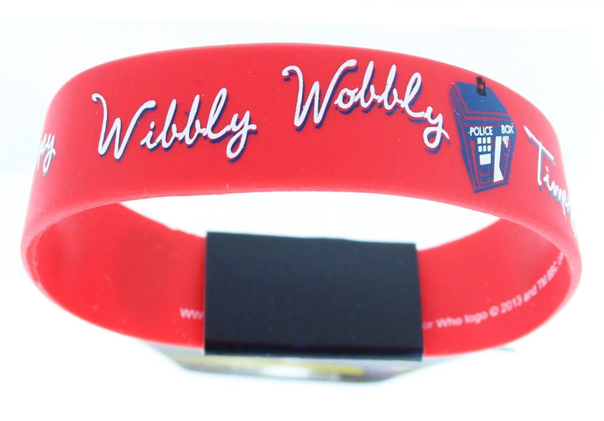 Doctor Who Rubber Wristband Wibbly Wobbly Timey Wimey