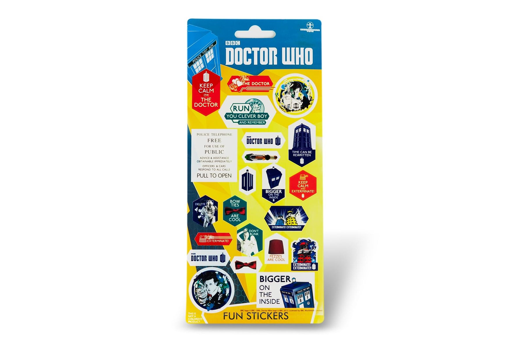Doctor Who Assorted 22-Piece Sticker Sheet Set