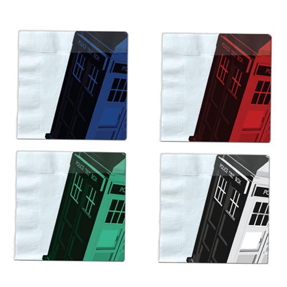 Doctor Who Iconic Color TARDIS Napkin Set of 20