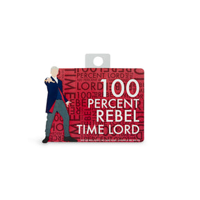 Doctor Who Sticker "100% Rebel Time Lord"