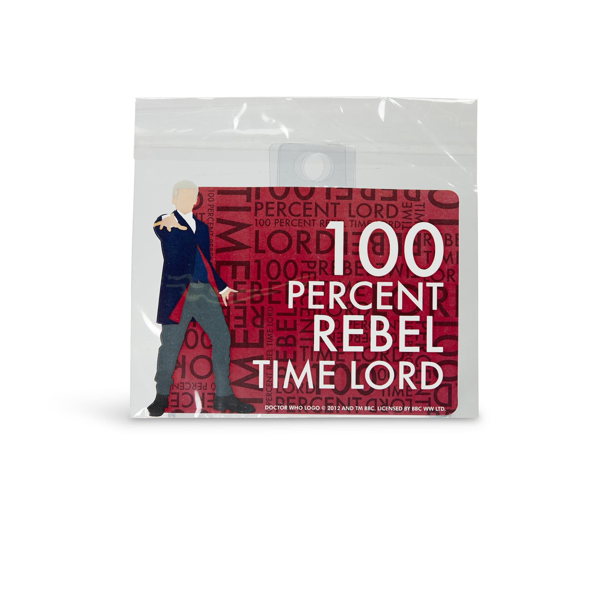 Doctor Who Sticker "100% Rebel Time Lord"