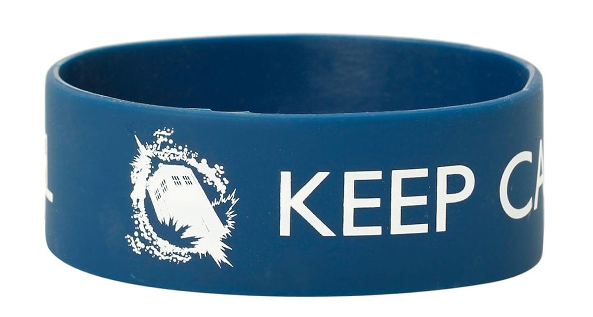 Doctor Who Rubber Wristband: Keep Calm and Time Travel