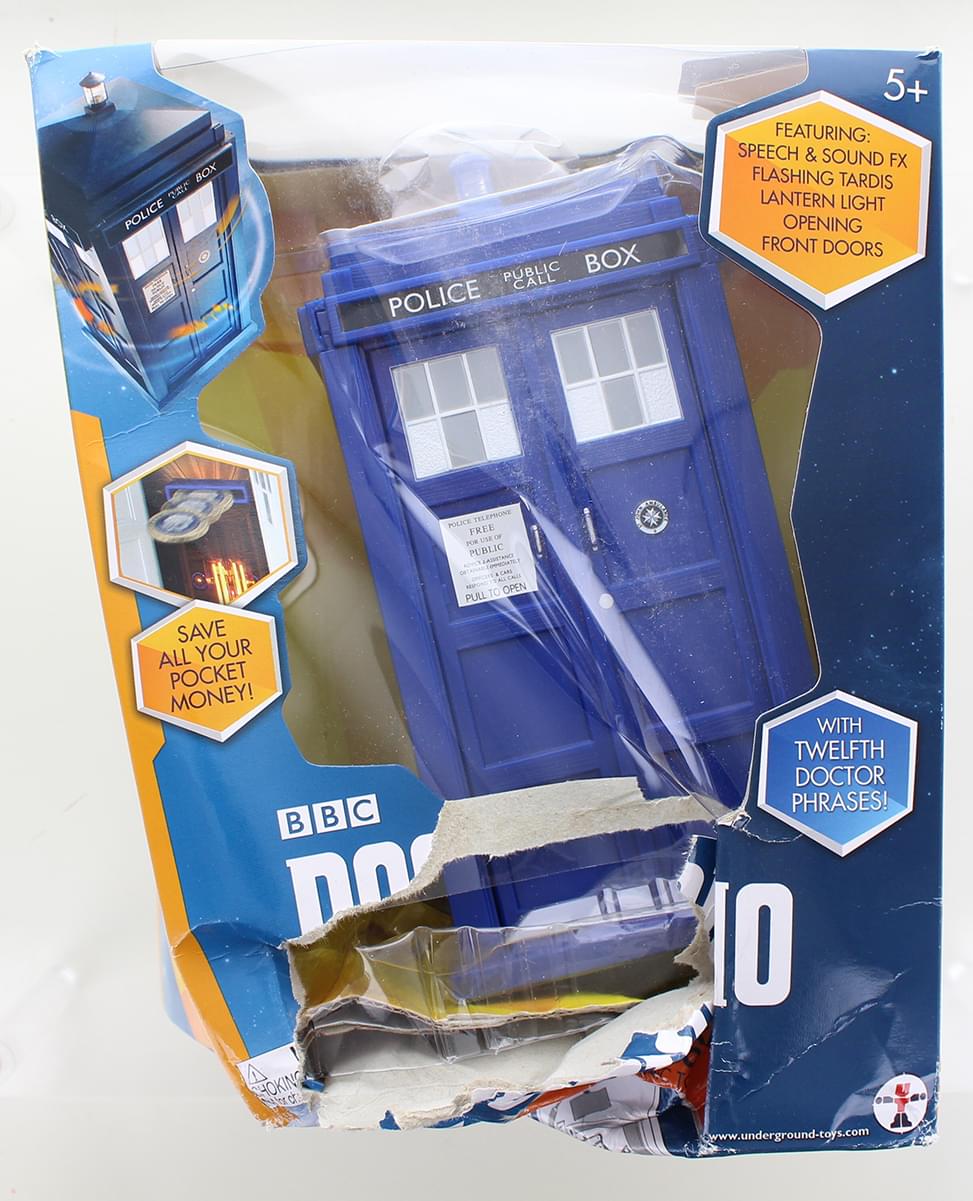 Doctor Who Electronic TARDIS Talking Money Bank | Damaged Box