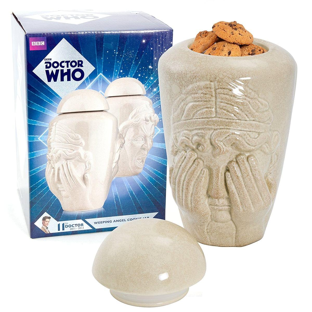 Doctor Who Weeping Angel Ceramic Cookie Jar