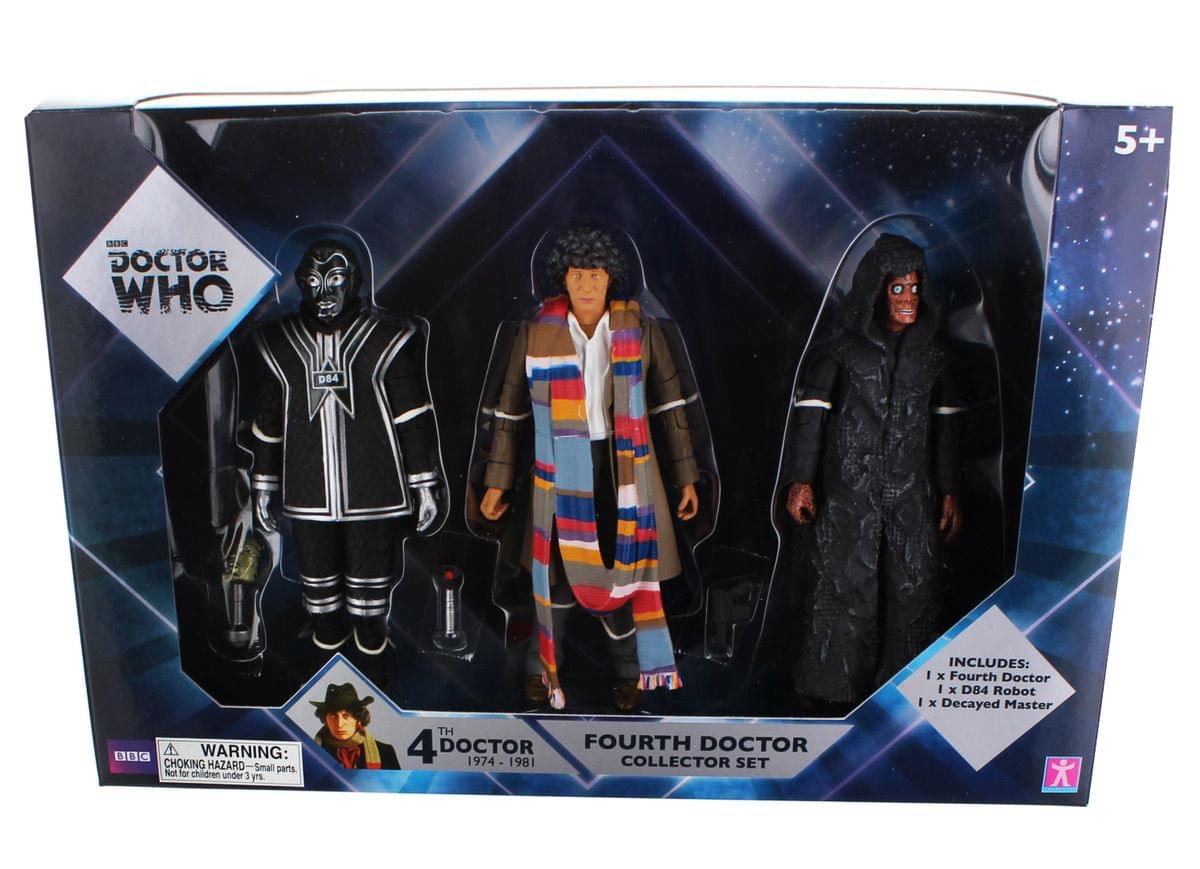 Doctor Who 5.5" Action Figure Set: 4th Doctor, D84, Decayed Master