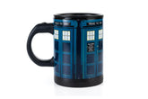 Doctor Who TARDIS 12oz Self-Stirring Coffee Mug | Automatic Mixing Travel Cup