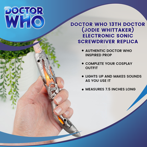 Doctor Who 13th Doctor (Jodie Whittaker) Electronic Sonic Screwdriver Replica