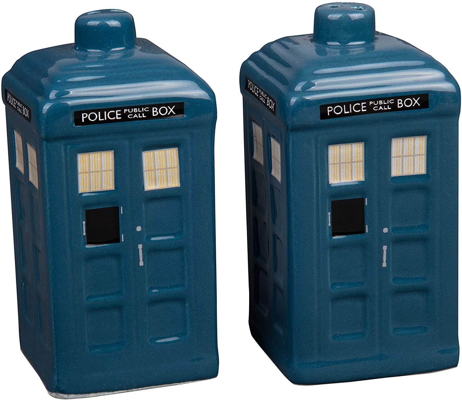 Doctor Who TARDIS Ceramic Salt & Pepper Shakers | Set of 2