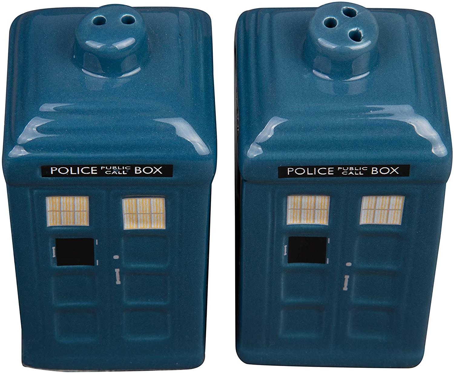 Doctor Who TARDIS Ceramic Salt & Pepper Shakers | Set of 2