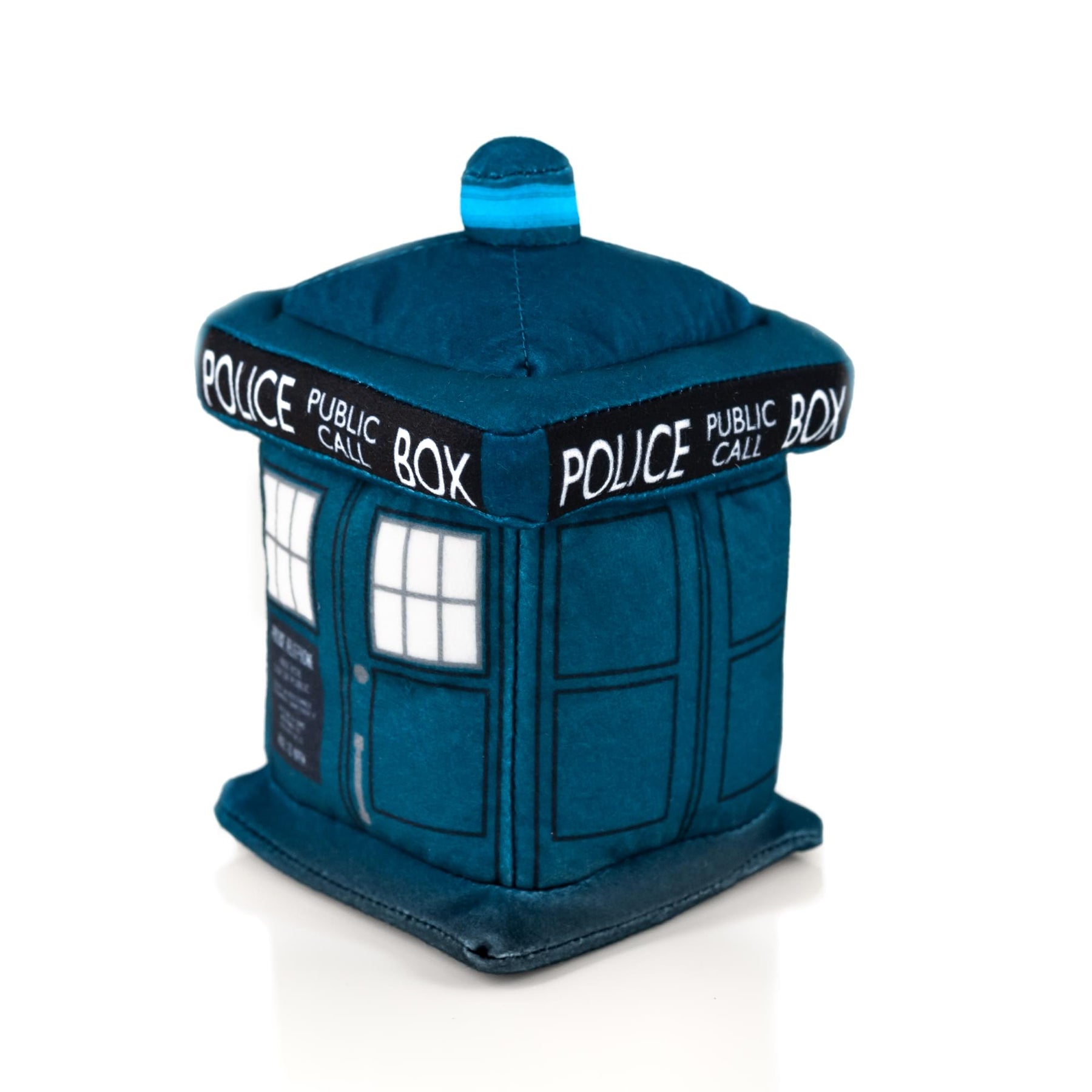 Doctor Who 4.5-Inch Plush TARDIS and 13th Doctor Enamel Collector Pin