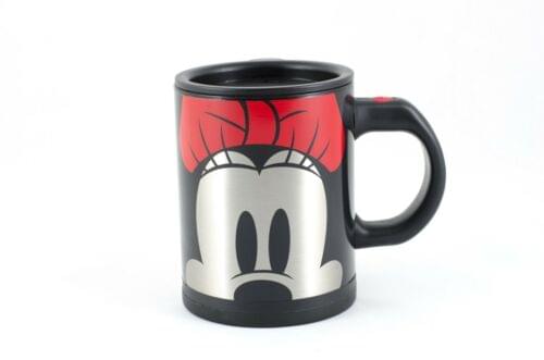Disney Minnie Mouse Face 16oz Stainless Steel Self-Stirring Mug