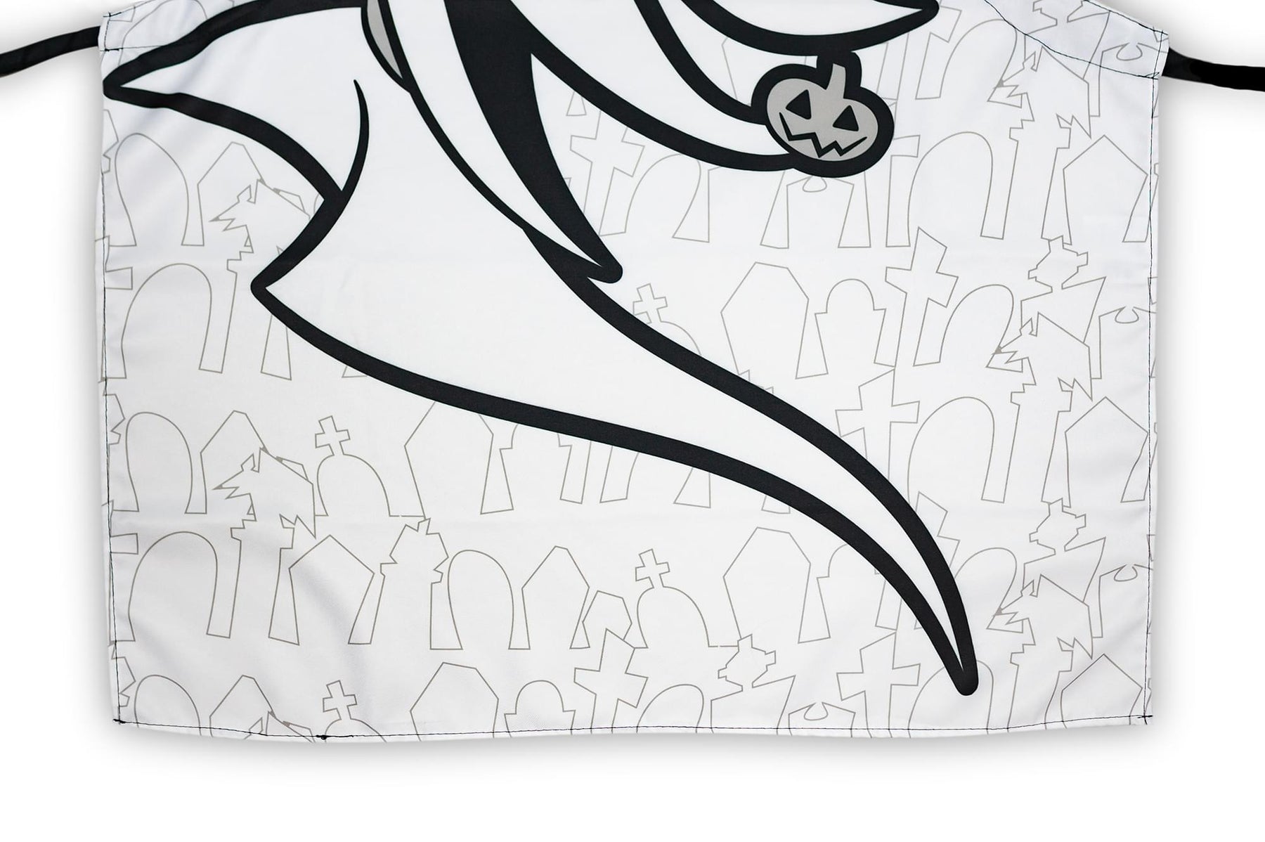 Nightmare Before Christmas Zero Apron - Kitchen Accessory - White & Black Ties