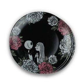 OFFICIAL Nightmare Before Christmas 10" Plate | Feat. Jack & Sally | Set of 4