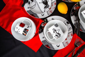 The Nightmare Before Christmas Patched Up 16-Piece Dinnerware Set