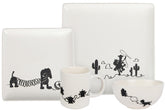 Toy Story 4-Piece Ceramic Dinnerware Set With Scribble Characters