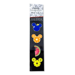 Disney Mickey Mouse Fresh Fruit 4-Piece Enamel Pin Set