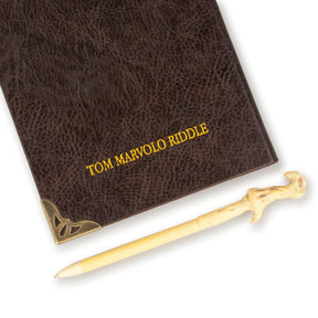 Harry Potter Tom Riddle's Notebook & Voldemort's Wand Pen Set | 192 Blank Pages