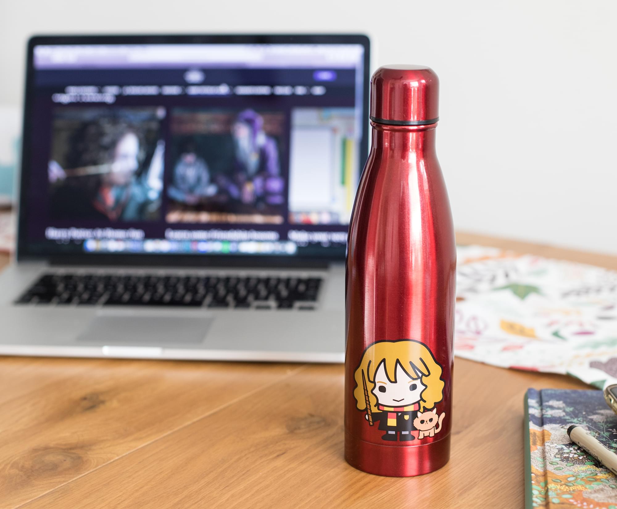 Harry Potter Hermione Aluminum Sleek Insulated 16 Ounce Travel Water Bottle