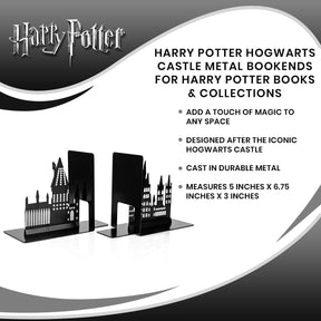 Harry Potter Hogwarts Castle Metal Bookends For Harry Potter Books & Collections