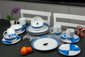 Harry Potter Ravenclaw 16-Piece Porcelain Dinnerware Set | Plates, Bowls & Mugs