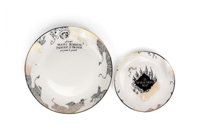 Harry Potter Marauder's Map 4-Piece Porcelain Place Setting Set