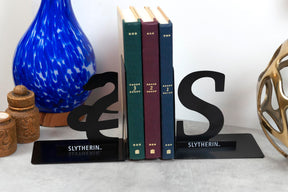 Harry Potter Metal Bookends | House Slytherin Design