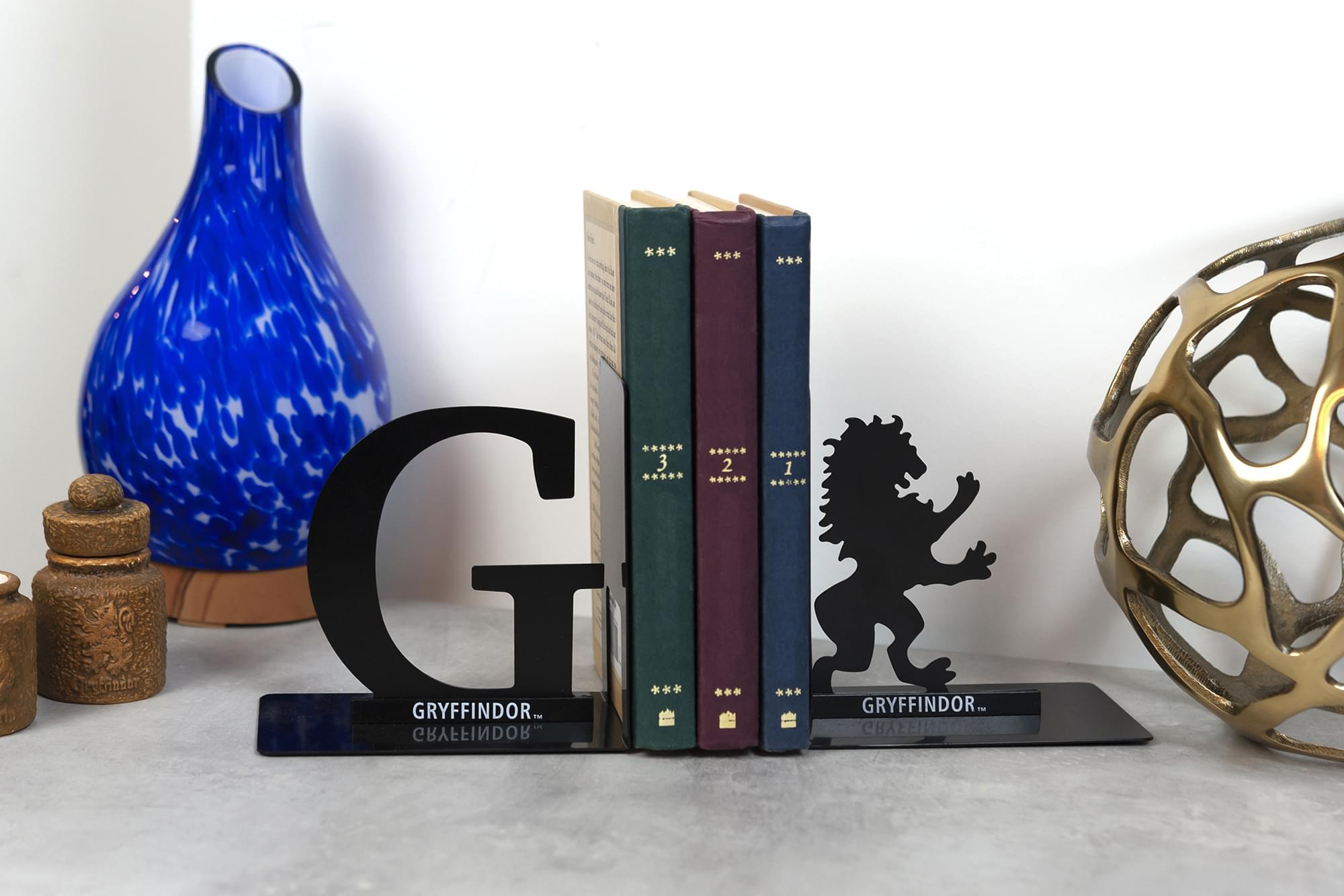 Harry Potter Metal Bookends | House Gryffindor Design