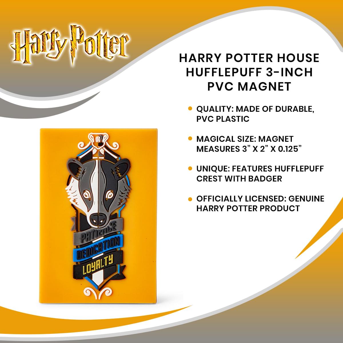 Harry Potter House Hufflepuff 3-Inch PVC Magnet