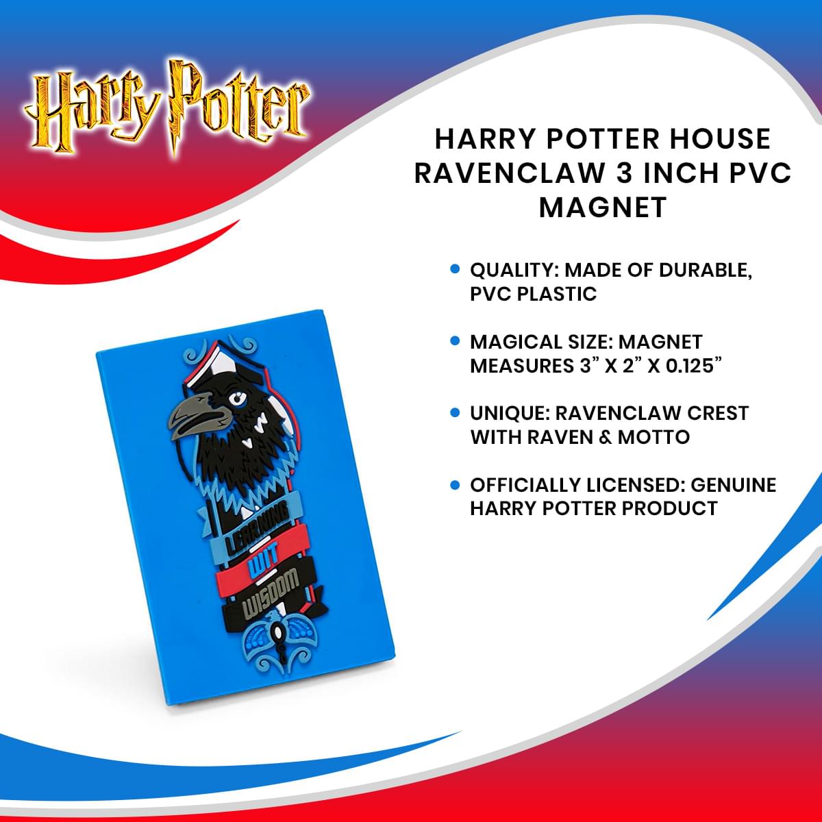 Harry Potter House Ravenclaw 3 Inch PVC Magnet
