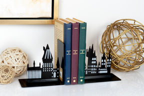 Harry Potter Hogwarts Castle Metal Bookends | Glow In The Dark Castle Design