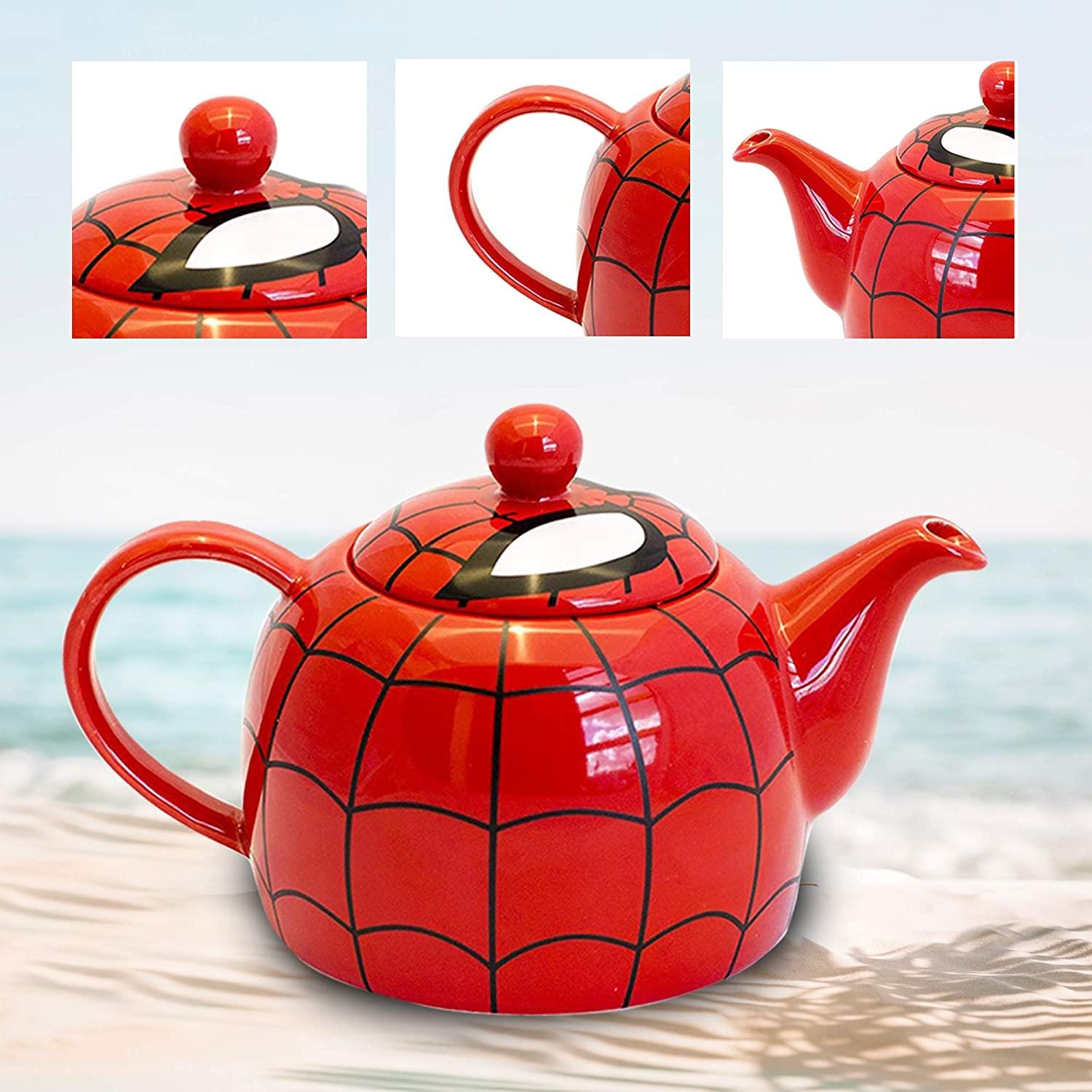 Marvel I AM SPIDER-MAN Ceramic Teapot with Web Mask Detail Lid
