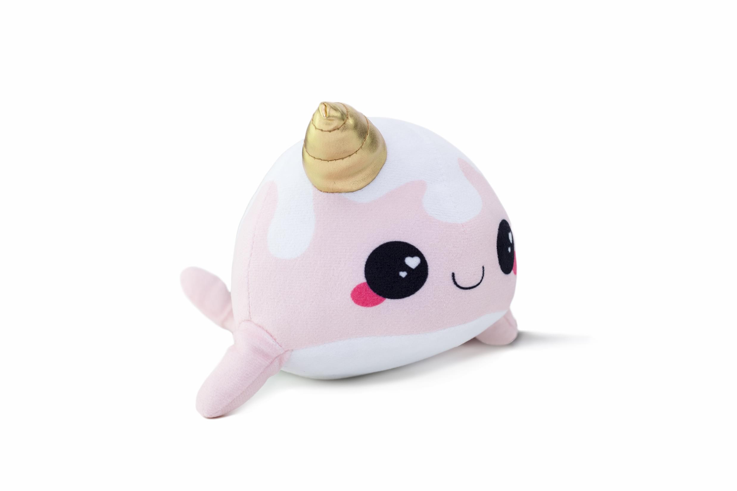 Glitter Galaxy 6-Inch Ice Cream Cone Horn Pink Narwhal Collectible Plush