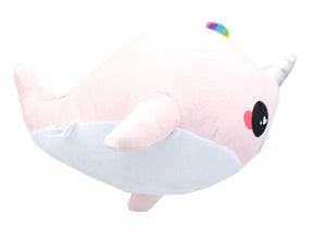 Glitter Galaxy 6-Inch Rainbow Spout Pink Narwhal Collectible Plush