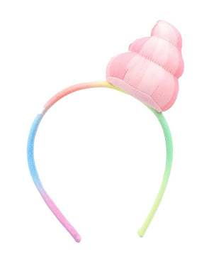 Glitter Galaxy Plush Pink Poop Emoji Child Costume Headband