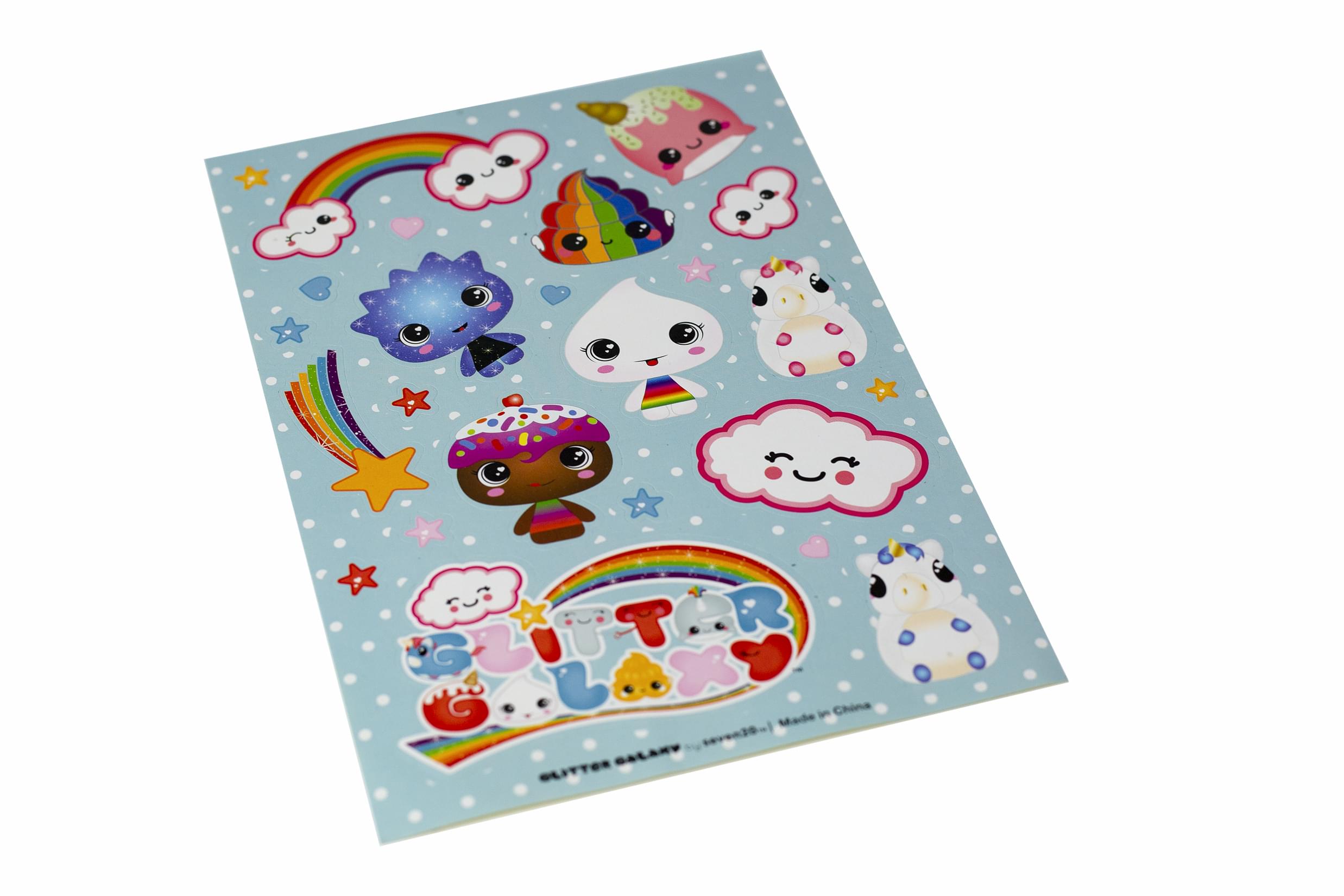 Glitter Galaxy Sticker Friends Sheet Wave 1