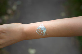 Glitter Galaxy Gold Shimmer Temporary Tattoo Sheet Wave 1
