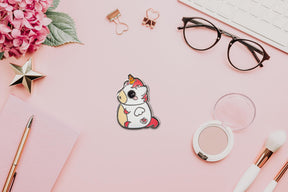 Glitter Galaxy Pink Unicorn Soft Enamel Collector's Pin