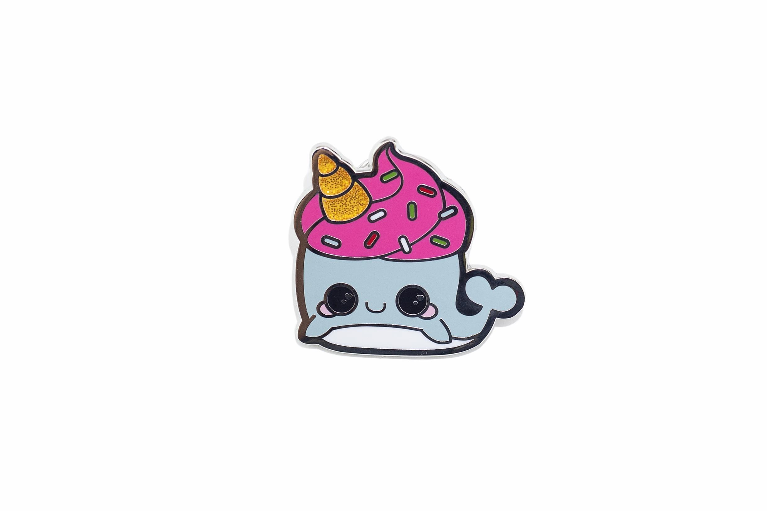 Glitter Galaxy Neddie Narwhal Soft Enamel Collector's Pin