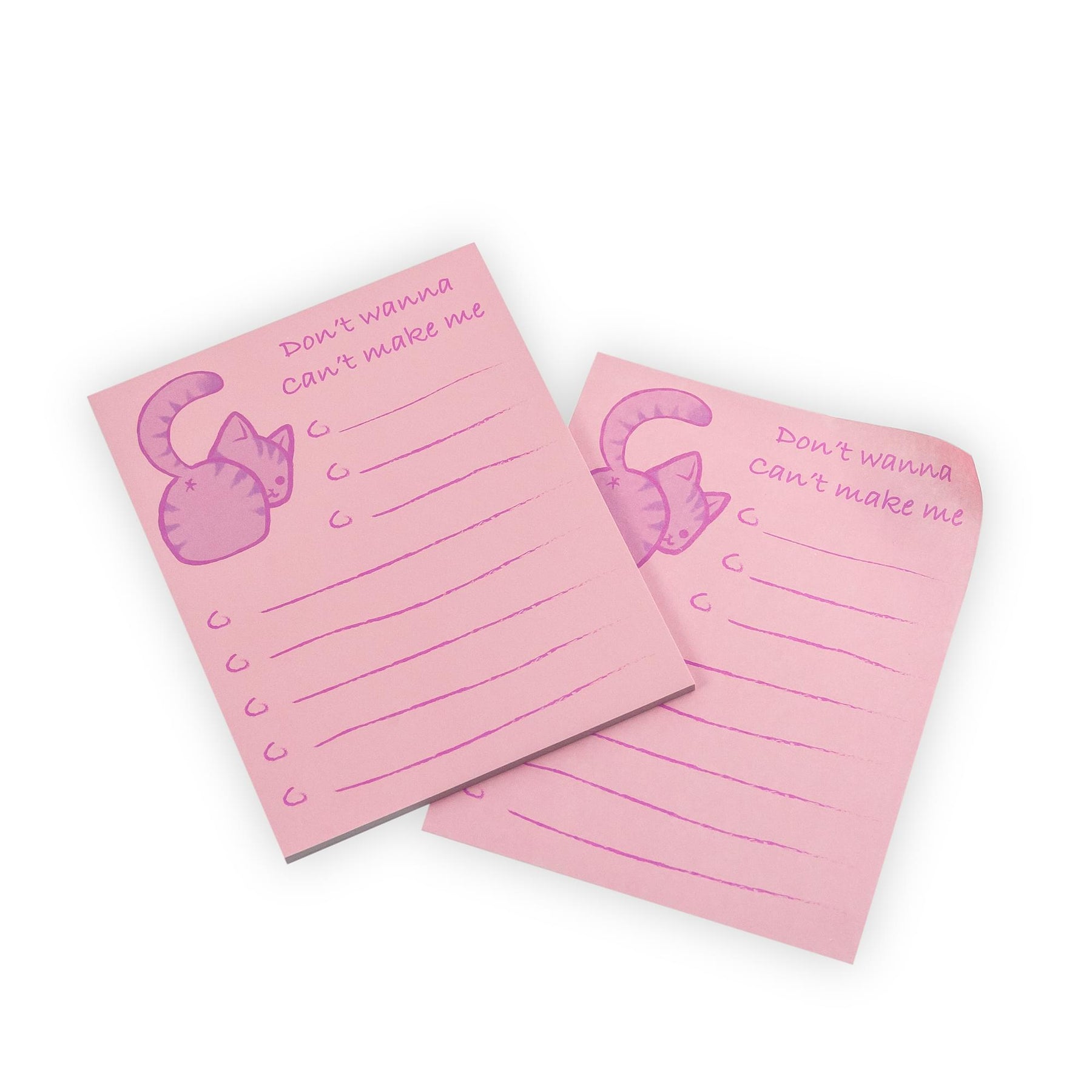 Cat-Themed Sticky Notes | Multi-Purpose Notepad Checklist | Adorable Kitty Bum