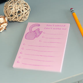Cat-Themed Sticky Notes | Multi-Purpose Notepad Checklist | Adorable Kitty Bum