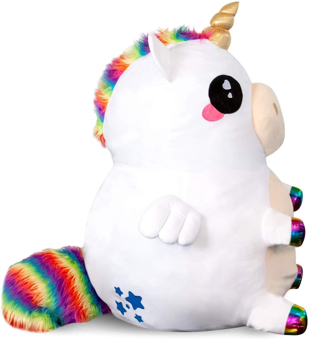 Glitter Galaxy Rainbow Unicorn 48 Inch Stuffed Animal Plush