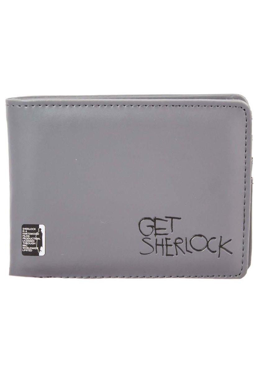 Sherlock Holmes Men's Bi-Fold Wallet: Get Sherlock (Grey)