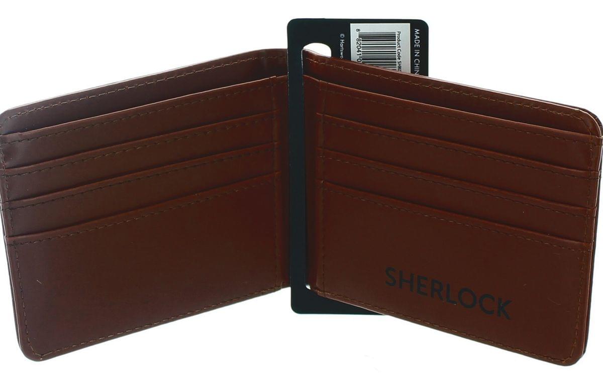 Sherlock Holmes Men's Bi-Fold Wallet: Get Sherlock (Brown)