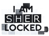 Sherlock Holmes "I Am Sher Locked" Sticker