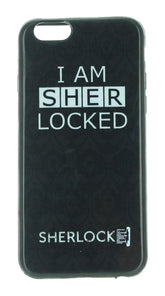 Sherlock iPhone 6 Hard Snap Case: I Am Sher Locked, Black