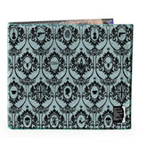 Sherlock Holmes Men's Bi-Fold Wallet: 221B Wallpaper (Grey)