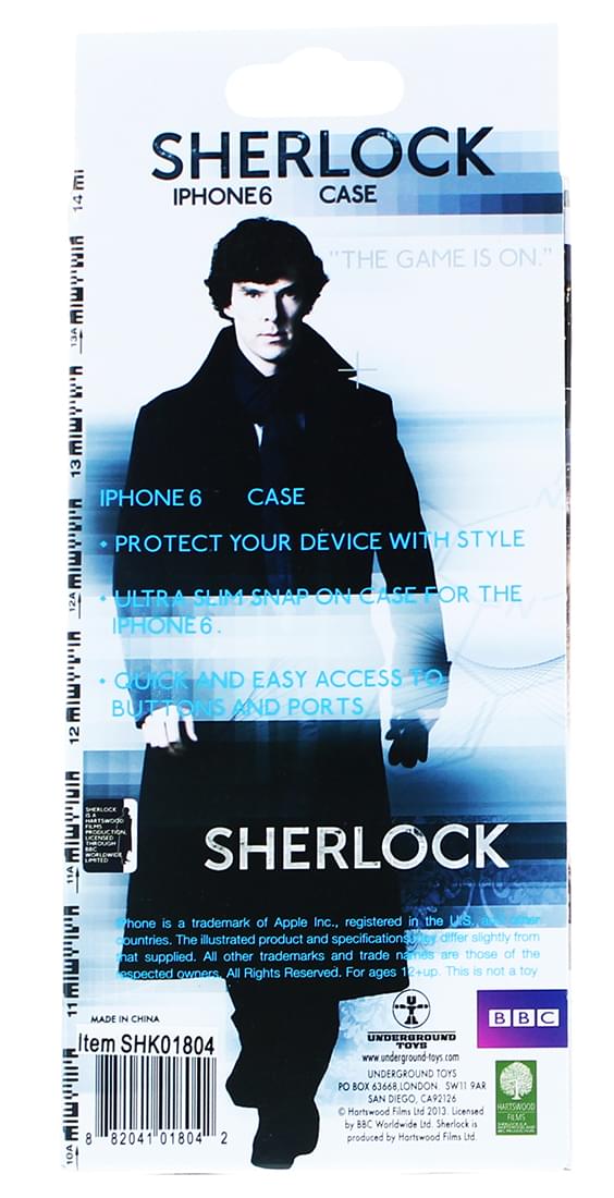 Sherlock Holmes iPhone 6 Hard Snap Case Wallpaper (Cream)